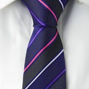 Striped Necktie 2.5" W x 58"L